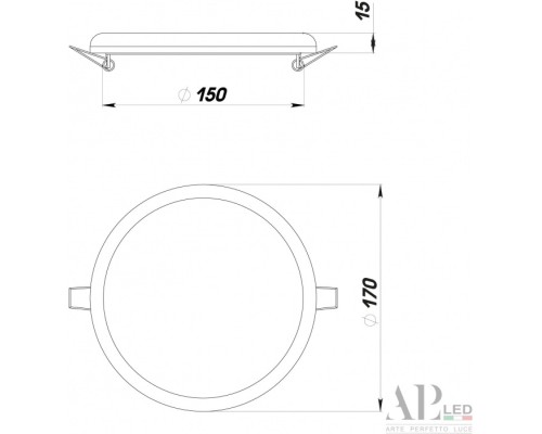 Точечный светильник Ingrid 3322.FAP222R/22W/6K APL LED