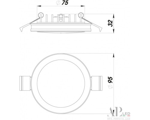 Точечный светильник Ingrid 3322.LD109R/12W/6K APL LED Точечный светильник Ingrid 3322.LD109R/12W/6K APL LED