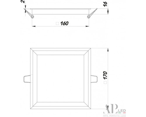 Точечный светильник Ingrid 3322.LDF16016/16W/6K APL LED