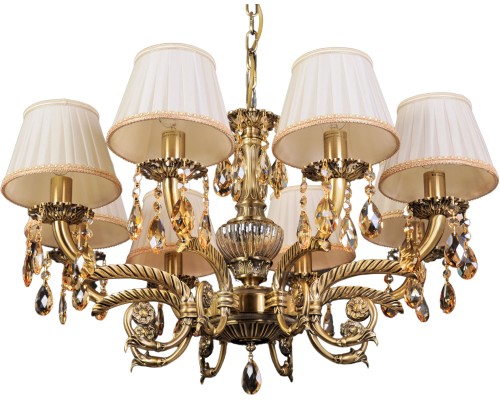 Подвесная люстра Sylvia L.8110-8BR CRISTAL-SHADE Abrasax Подвесная люстра Sylvia L.8110-8BR CRISTAL-SHADE Abrasax