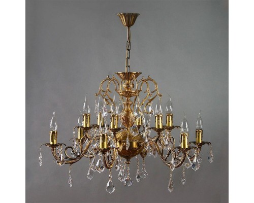 Подвесная люстра Alicante 8888/6+6 AB Leaf Crystal Ambiente