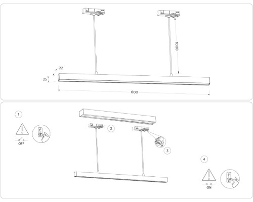 Трековый светильник Track System GL6785 Ambrella Трековый светильник Track System GL6785 Ambrella