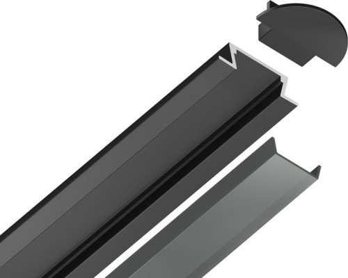 Профиль для светодиодной ленты Illumination GP1001BK/BK Ambrella Профиль для светодиодной ленты Illumination GP1001BK/BK Ambrella
