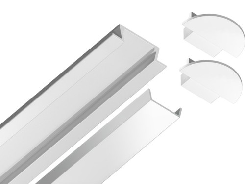 Профиль для светодиодной ленты Illumination GP1001WH Ambrella Профиль для светодиодной ленты Illumination GP1001WH Ambrella