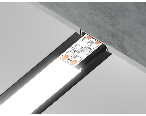 Профиль для светодиодной ленты Illumination GP1100BK Ambrella Профиль для светодиодной ленты Illumination GP1100BK Ambrella