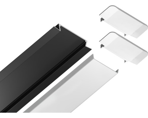 Профиль для светодиодной ленты Illumination GP1100BK Ambrella Профиль для светодиодной ленты Illumination GP1100BK Ambrella