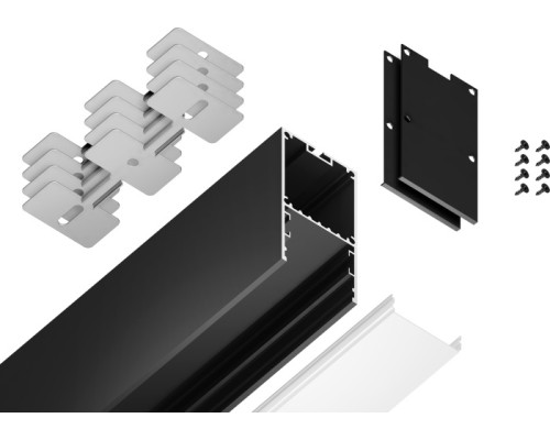 Профиль для светодиодной ленты Illumination GP3000BK Ambrella Профиль для светодиодной ленты Illumination GP3000BK Ambrella