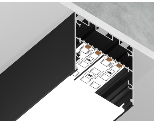 Профиль для светодиодной ленты Illumination GP3050BK Ambrella Профиль для светодиодной ленты Illumination GP3050BK Ambrella