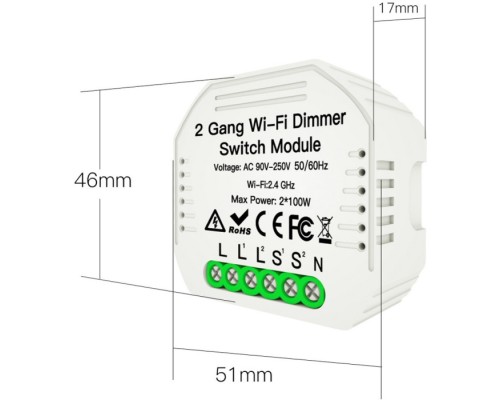 WiFi реле диммер Magnetic track 220 APL.0195.01.02 Aployt WiFi реле диммер Magnetic track 220 APL.0195.01.02 Aployt