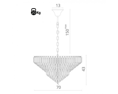 Подвесная люстра Frizzante 1683/01 LM-10 Arte Lamp Подвесная люстра Frizzante 1683/01 LM-10 Arte Lamp