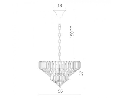 Подвесная люстра Frizzante 1683/01 LM-7 Arte Lamp Подвесная люстра Frizzante 1683/01 LM-7 Arte Lamp