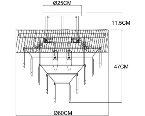 Потолочная люстра Muscida A1004PL-10SI Arte Lamp Потолочная люстра Muscida A1004PL-10SI Arte Lamp