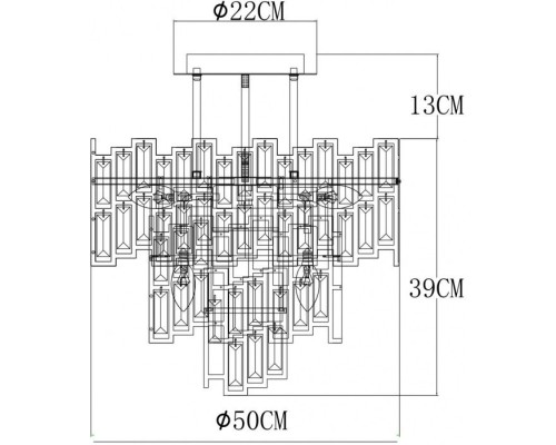 Потолочная люстра Mintaka A1005PL-8GO Arte Lamp Потолочная люстра Mintaka A1005PL-8GO Arte Lamp