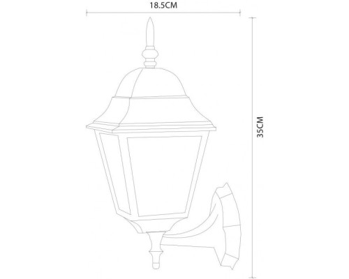 Настенный фонарь уличный Bremen A1011AL-1BK Arte Lamp Настенный фонарь уличный Bremen A1011AL-1BK Arte Lamp