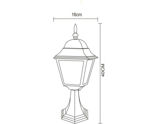 Наземный фонарь Bremen A1014FN-1WH Arte Lamp Наземный фонарь Bremen A1014FN-1WH Arte Lamp