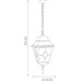 Уличный подвесной светильник Berlin A1015SO-1BN Arte Lamp