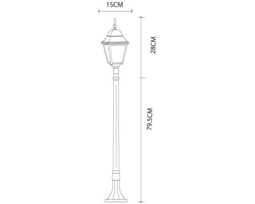 Наземный фонарь Bremen A1016PA-1BK Arte Lamp Наземный фонарь Bremen A1016PA-1BK Arte Lamp