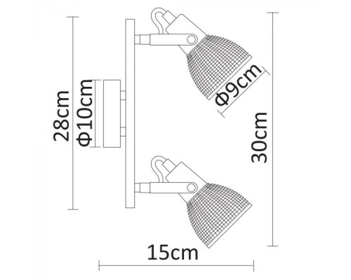 Спот Ricardo A1026AP-2CC Arte Lamp Спот Ricardo A1026AP-2CC Arte Lamp
