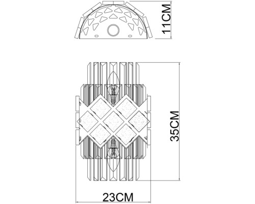 Настенный светильник Amelia A1039AP-2BK Arte Lamp Настенный светильник Amelia A1039AP-2BK Arte Lamp
