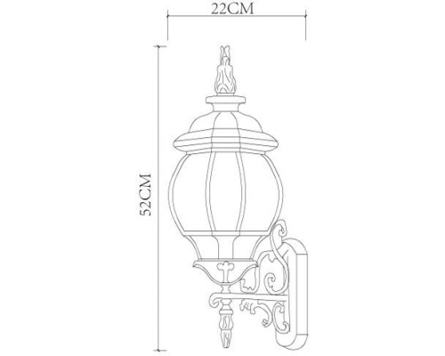 Настенный фонарь уличный Atlanta A1041AL-1BG Arte Lamp Настенный фонарь уличный Atlanta A1041AL-1BG Arte Lamp