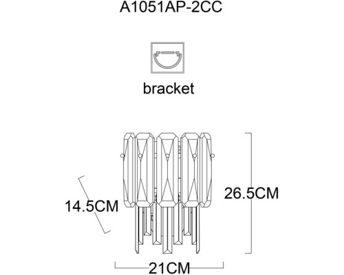 Бра Nicoletta A1051AP-2CC Arte Lamp Бра Nicoletta A1051AP-2CC Arte Lamp