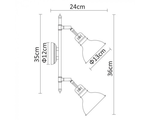 Спот Mark A1102AP-2AB Arte Lamp Спот Mark A1102AP-2AB Arte Lamp
