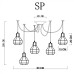 Подвесной светильник Spider A1109SP-5BK Arte Lamp