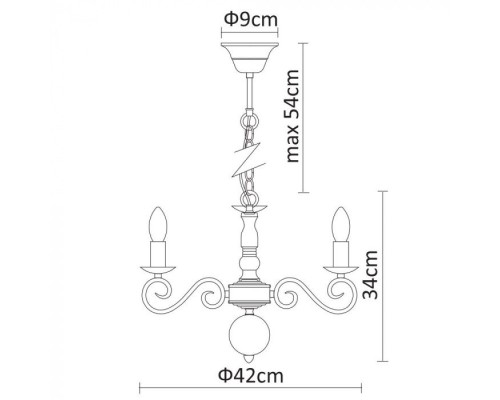 Подвесная люстра Isabel A1129LM-5WH Arte Lamp Подвесная люстра Isabel A1129LM-5WH Arte Lamp