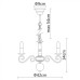 Подвесная люстра Isabel A1129LM-5WH Arte Lamp