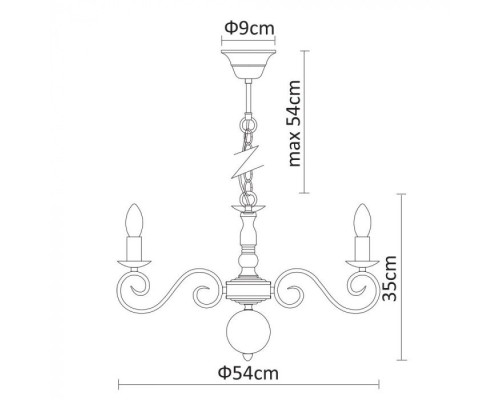 Подвесная люстра Isabel A1129LM-7AB Arte Lamp Подвесная люстра Isabel A1129LM-7AB Arte Lamp