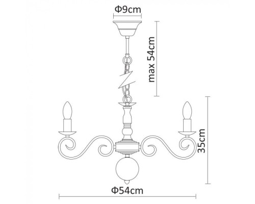 Подвесная люстра Isabel A1129LM-7WH Arte Lamp Подвесная люстра Isabel A1129LM-7WH Arte Lamp
