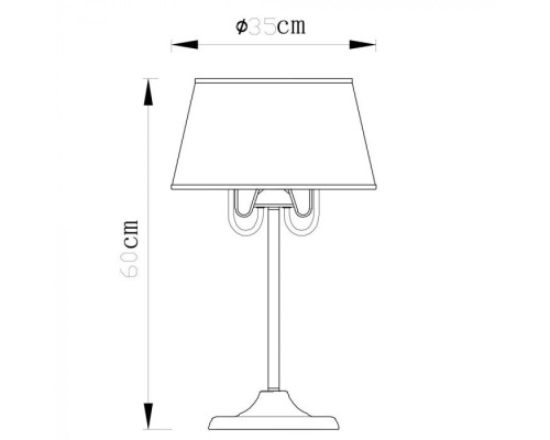 Настольная лампа Aurora A1150LT-3CC Arte Lamp