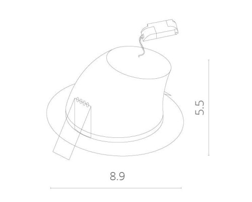 Точечный светильник Cardani A1212PL-1WH Arte Lamp Точечный светильник Cardani A1212PL-1WH Arte Lamp