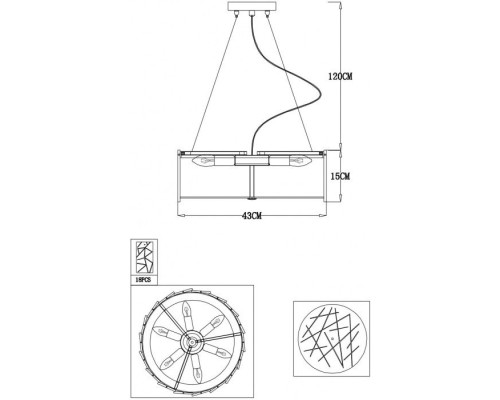 Подвесная люстра Galatea A1222SP-6CC Arte Lamp Подвесная люстра Galatea A1222SP-6CC Arte Lamp