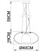Подвесной светильник Aries A1260SP-1SS Arte Lamp