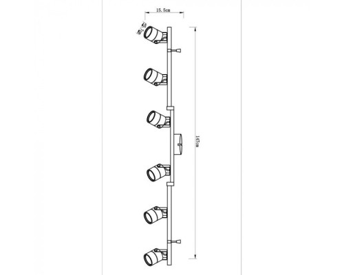 Спот Lente A1310PL-6CC Arte Lamp Спот Lente A1310PL-6CC Arte Lamp