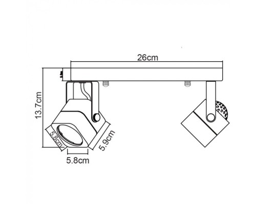 Спот Lente A1314PL-2BK Arte Lamp Спот Lente A1314PL-2BK Arte Lamp