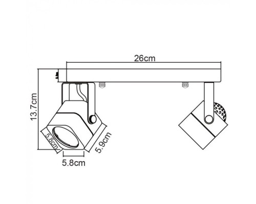 Спот Lente A1314PL-2WH Arte Lamp Спот Lente A1314PL-2WH Arte Lamp