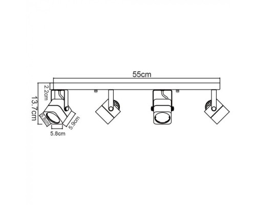 Спот Lente A1314PL-4BK Arte Lamp Спот Lente A1314PL-4BK Arte Lamp