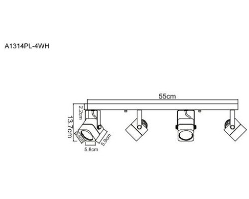 Спот Lente A1314PL-4WH Arte Lamp Спот Lente A1314PL-4WH Arte Lamp