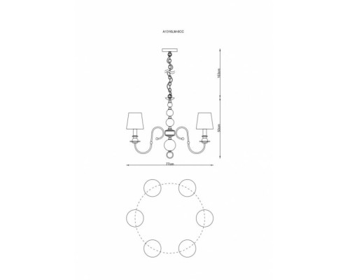 Подвесная люстра Molly A1316LM-6CC Arte Lamp Подвесная люстра Molly A1316LM-6CC Arte Lamp