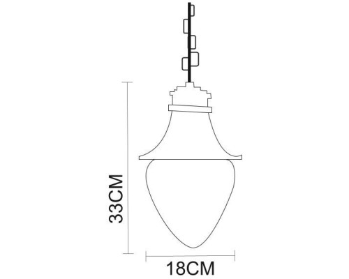 Уличный подвесной светильник Vienna A1317SO-1BN Arte Lamp