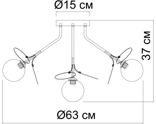 Потолочная люстра Peacock A1369PL-7SG Arte Lamp Потолочная люстра Peacock A1369PL-7SG Arte Lamp