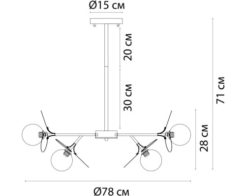Потолочная люстра Peacock A1369SP-10SG Arte Lamp Потолочная люстра Peacock A1369SP-10SG Arte Lamp