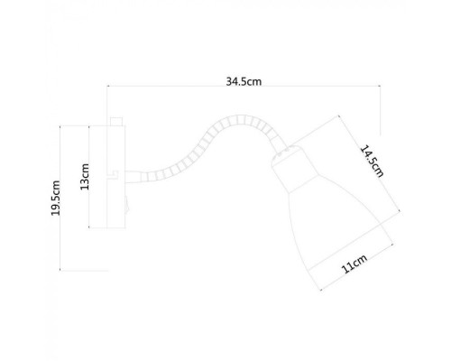 Спот Dorm A1408AP-1BK Arte Lamp