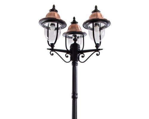Наземный фонарь Barcelona A1486PA-3BK Arte Lamp Наземный фонарь Barcelona A1486PA-3BK Arte Lamp