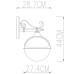 Настенный фонарь уличный Monaco A1492AL-1BK Arte Lamp