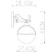 Настенный фонарь уличный Monaco A1492AL-1WG Arte Lamp