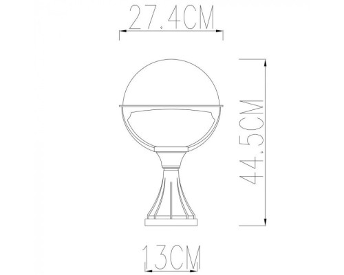Наземный фонарь Monaco A1494FN-1BK Arte Lamp Наземный фонарь Monaco A1494FN-1BK Arte Lamp
