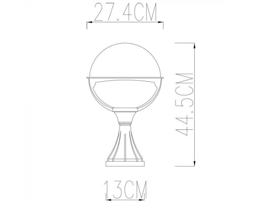 Наземный фонарь Monaco A1494FN-1WG Arte Lamp Наземный фонарь Monaco A1494FN-1WG Arte Lamp
